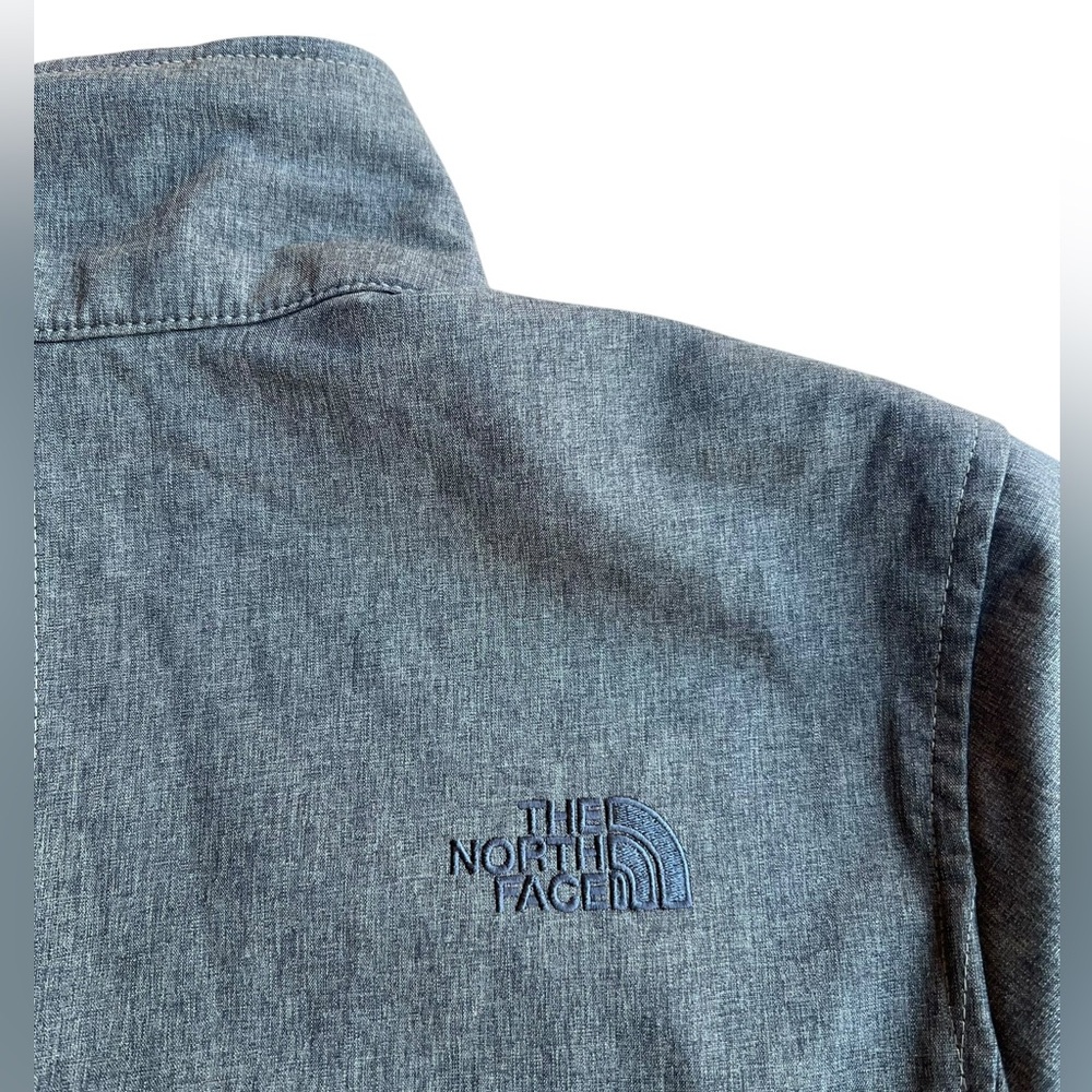 THE NORTH FACE Olive Green Windfall Softshell Full-Zip L Jacket Outdoors Hiking - Picture 6 of 12